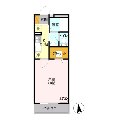 コンフォート東小金井の間取り