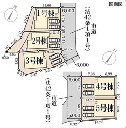 リーブルガーデン富田林市廿山2丁目2期の区画図