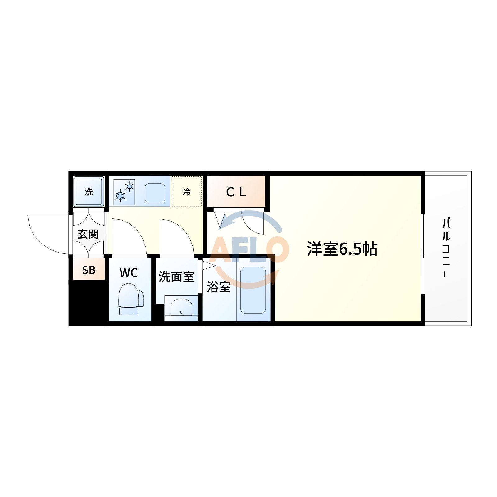 ファーストフィオーレ十三エリオの間取り|間取り