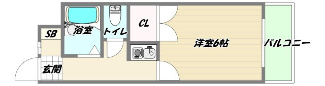 大阪市淀川区十八条１丁目の賃貸マンションの間取り
