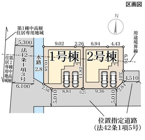 姫路市勝原区山戸　第5期　新築一戸建ての区画図|全2区画