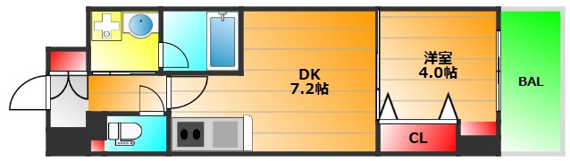 レオンコンフォート本町東Ⅱの間取り|現状有姿