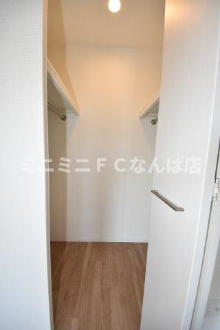 レオンコンフォート難波南Ⅱの収納|大容量入るウォークインクローゼット！
