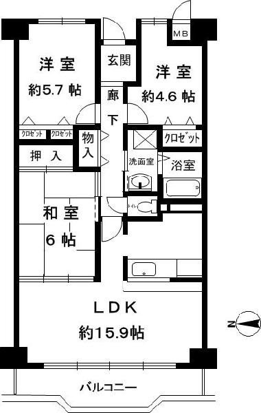 ラ・カーサ・タカツキの間取り