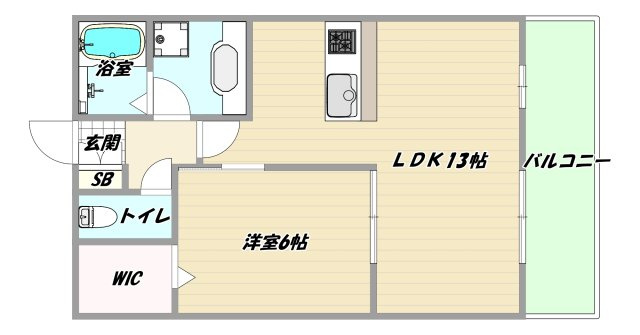 大阪市東淀川区西淡路１丁目の賃貸マンションの間取り