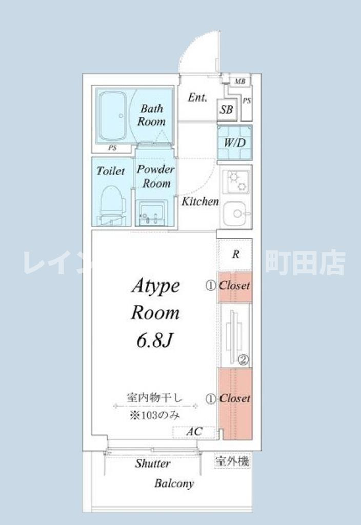 リブリ・鶴ヶ峰2※初期費用分割あと払いサービス利用可能物件の間取り