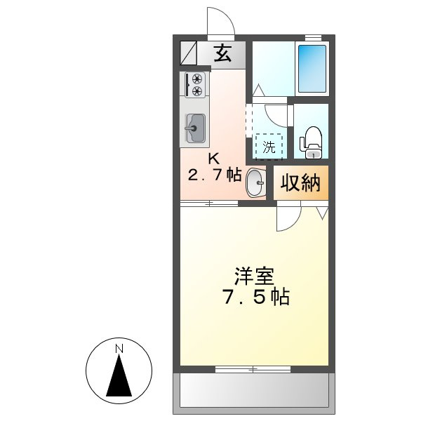 ディアエスタＣの間取り