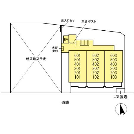 サニーハイライズの区画図