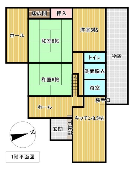 一関市蘭梅町の間取り