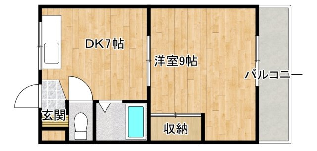 寝屋川市大成町の賃貸マンションの間取り