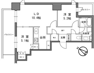 リビオ日本橋人形町の間取り