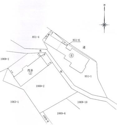 【区画図】 | 桜川市真壁町羽鳥中古住宅
