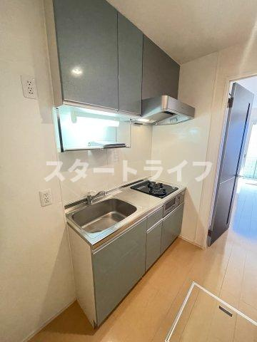 大阪市淀川区木川西１丁目のアパートのキッチン