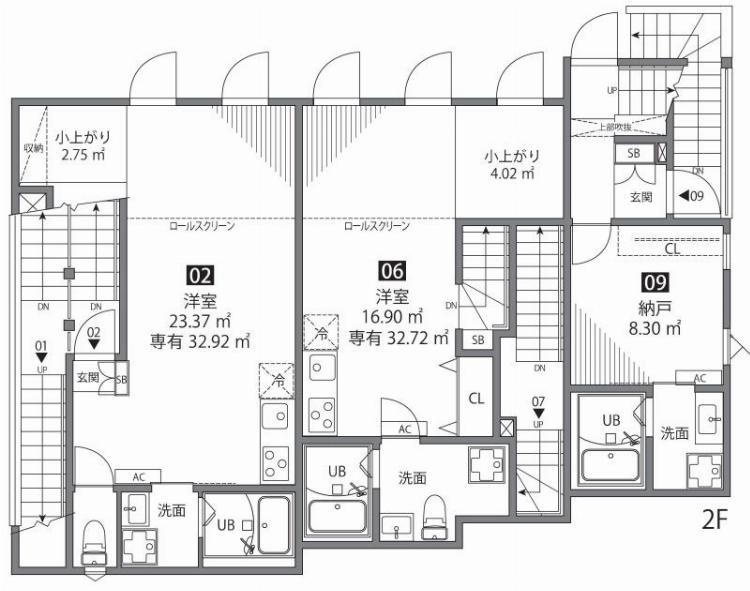 グランエッグス用賀の間取り|間取り図