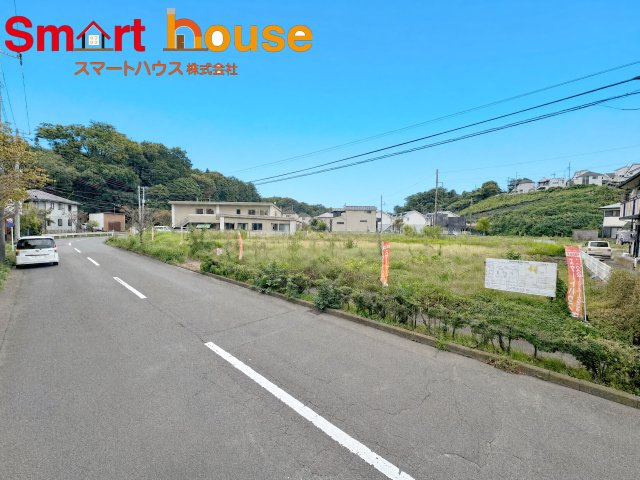 藤沢市大庭5142番 建築条件付売地の前面道路含む現地写真