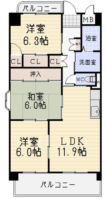 ノールプラージュの間取り