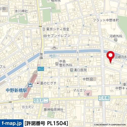 ドルミ中野弥生町の地図