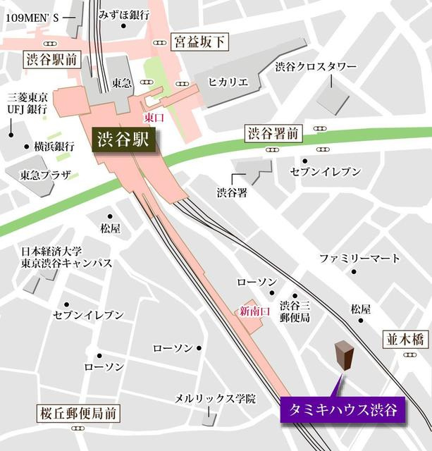 タキミハウス渋谷の地図