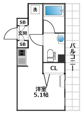 グランデュオ経堂Ⅶの間取り