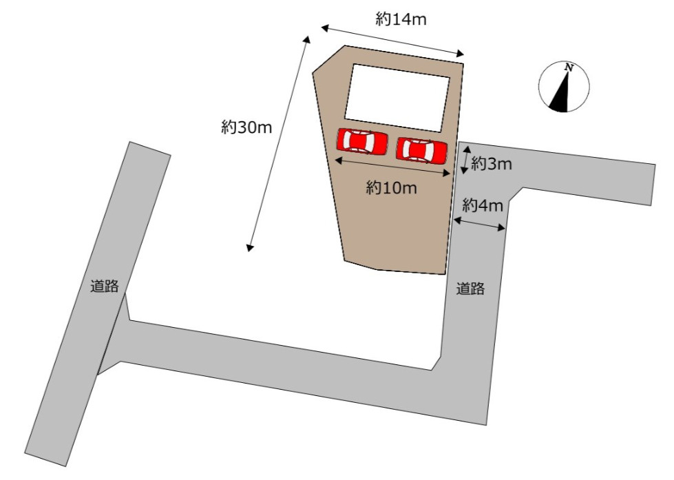 売中古戸建　富士市一色の区画図