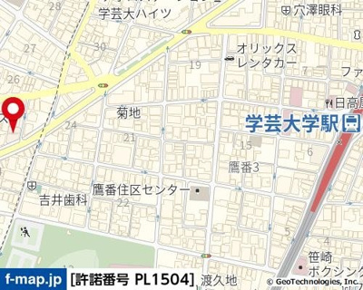 【地図】 | エスコート学芸大学