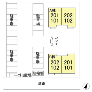 【区画図】 | コンフォール千現Ⅱ　　B