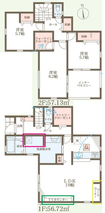 姫路市砥堀　第8期　新築一戸建ての間取り|１号地