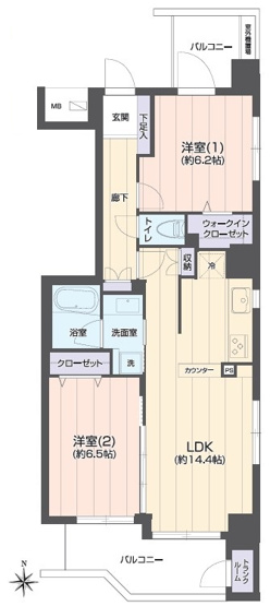 【間取り】 | イトーピア神楽坂