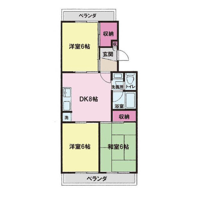 サンシャイン南林間の間取り