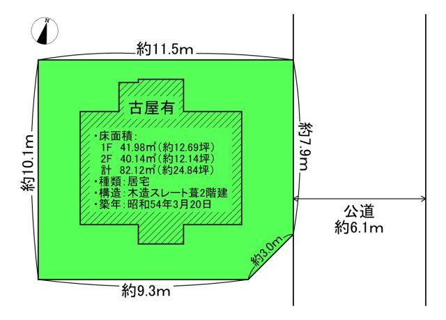 東久留米市学園町２丁目の土地図