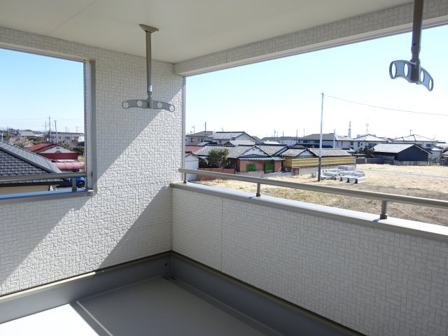 クレイドルガーデン前橋市公田町第１　２号棟のバルコニー|【イメージ画像】広々した南面バルコニー付きです。