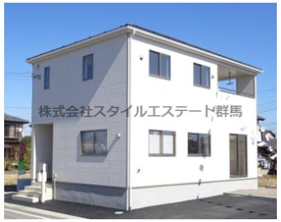 クレイドルガーデン前橋市公田町第１　２号棟の外観：施工例|公田町に全3棟の住宅を建築中ですこちらの写真は施工例になりますので参考としてご覧ください。お客様のご都合に合わせて同仕様の物件もご見学頂けます♪0120-98-0304までお気軽にお問合せ下さい