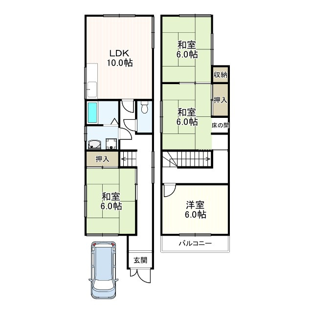 須賀3丁目戸建ての間取り