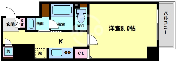 クレビオス天満橋の間取り|クレビオス天満橋　間取り