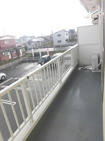 パストラル北上Ⅱのバルコニー