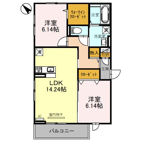 サニーコートの間取り
