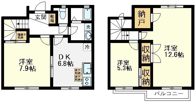 【洗面所】 | シティ・ギャザＢ | 洗濯機置場、独立洗面台