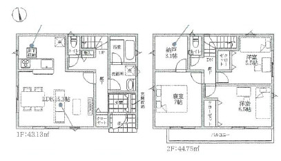 平塚市横内第27　新築戸建　全2棟1号棟