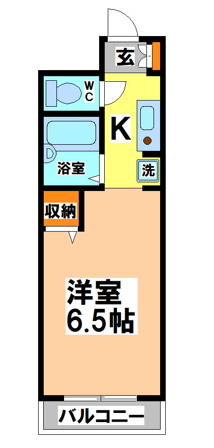 武蔵野市中町１丁目の賃貸マンションの間取り