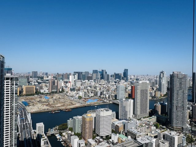 隅田川方面の眺望です