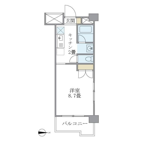 オクト・フラッツ・Ｋの間取り