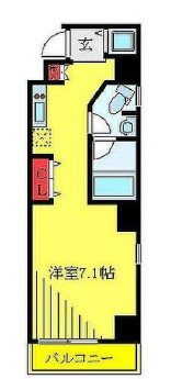 ＬＡ東十条の間取り|間取りです。