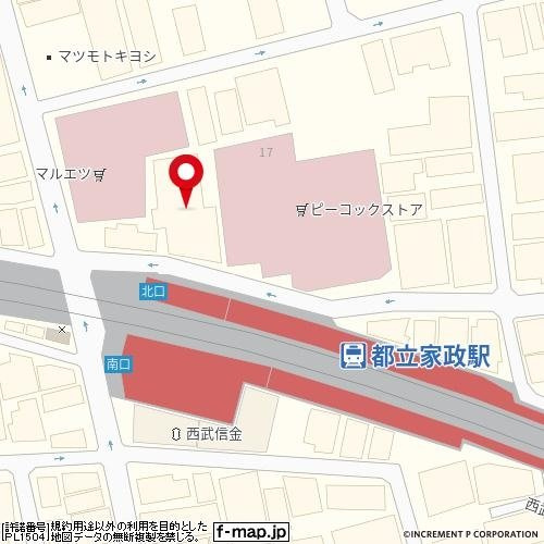 ハイネス都立家政の地図