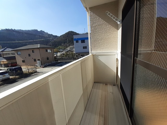 スカイハイツのバルコニー