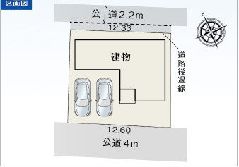 裾野市茶畑４期の区画図