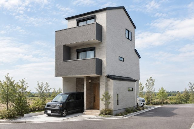 淀生津町　建築条件付土地　【新築参考3階建てプラン】