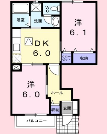 モントシャインⅡの間取り