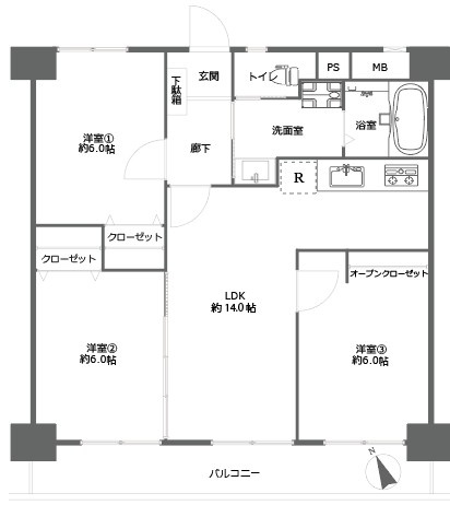【間取り】 | エバーライフ博多駅南☆仲介手数料無料☆