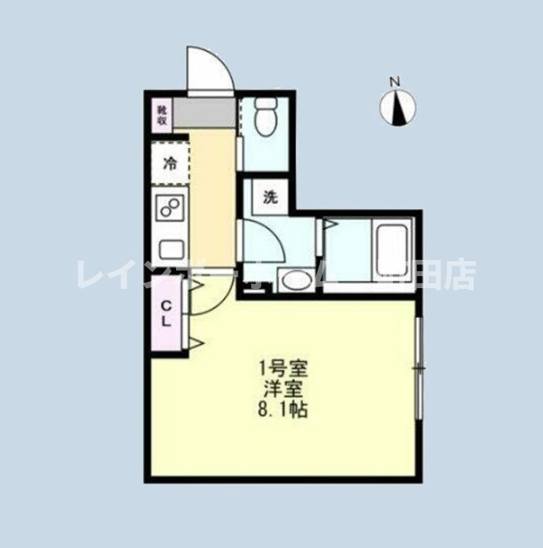 ベイルームリサータ相模原※初期費用分割後払いサービス利用可能物件の間取り