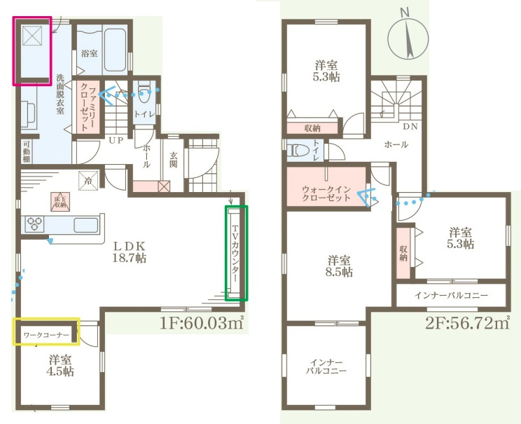 姫路市砥堀　第8期　新築一戸建ての間取り|４号地